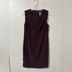 Sag Harbor purple sleeveless sheath moleskin dress size 8 workwear career‎